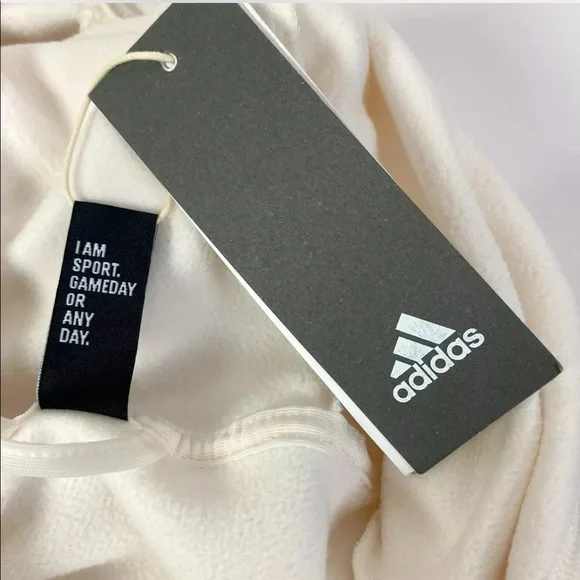 ✅Adidas Men's Game & Go Pullover Hoodie In Chalk White Size 2XL NWT Long Sleeves - Picture 8 of 11